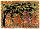 In The Garden - Mithila Folk Painting