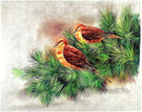 Amazing Birds - Handmade Silk Painting