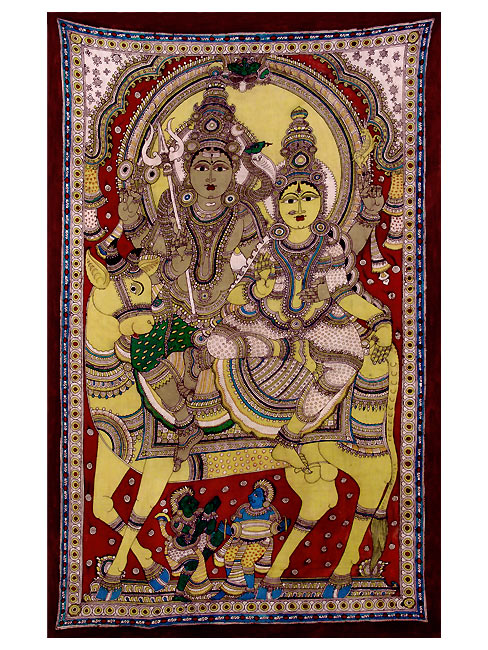 Dakshinamurti Shiva with Consort Parvati