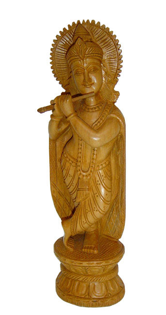 Murlidhar Krishna-Wooden statue