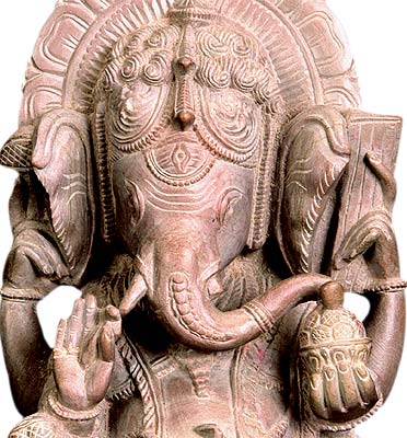 Lovely Ganesha - Pink Soft Stone Statue